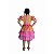 Vestido Junino Bambolê Floral Com Calção Amarelo e Rosa - Imagem 3