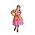 Vestido Junino Bambolê Floral Com Calção Amarelo e Rosa - Imagem 1