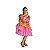 Vestido Junino Bambolê Floral Com Calção Amarelo e Rosa - Imagem 2