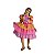 Vestido Junino Bambolê Floral Com Calção Amarelo e Rosa - Imagem 5