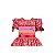 Vestido Junino Bambolê Floral Com Calção Vermelho e Rosa - Imagem 4