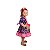 Vestido Junino Bambolê Floral Com Avental e Tiara Azul Rosa - Imagem 2