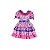 Vestido Junino Bambolê Floral Lilás Com Roxo - Imagem 1