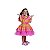 Vestido Junino Bambolê Floral Amarelo Com Tulê Rosa - Imagem 2
