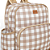 Mochila de Maternidade Just Baby Vichy Bege - Imagem 2