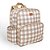 Mochila de Maternidade Just Baby Vichy Bege - Imagem 1