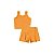 Conjunto Curto Lilica Ripilica Regata Short Connect Laranja - Imagem 1