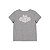 Blusa Manga Curta Lilica Ripilica Lettering Cinza - Imagem 2