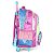 Mochila de Rodinhas Luxcel Com Alça Stitch Glitter Roxo - Imagem 3