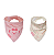 Kit Babador Bandana Lilica Ripilica Rosa e Bege - Imagem 1