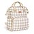 Mochila de Maternidade Just Baby Multifuncional Vichy Bege - Imagem 1