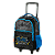 Mochila de Rodinhas Sestini Sem Alça X Grafitti Preto - Imagem 3