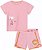 Conjunto Curto Lilica Ripilica Blusa e Short Amarelinha Rosa - Imagem 1