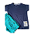 Conjunto Curto Tigor T Tigre Camiseta e Bermuda Azul Marinho - Imagem 2