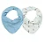 Kit Com 2 Babadores Hug Bandana Amigos No Safari Azul - Imagem 1