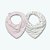 Kit Com 2 Babadores Hug Bandana Caminho Das Flores Rosa - Imagem 1