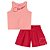 Conjunto Curto Lilica Ripilica Regata e Short Rosa Vermelho - Imagem 1