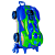 Mochila de Rodinhas 3D Maxtoy Hotwheels Dune Soar Motor Azul - Imagem 2