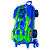 Mochila de Rodinhas 3D Maxtoy Hotwheels Dune Soar Motor Azul - Imagem 3
