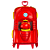 Mochila de Rodinha 3D Maxtoy Iron Man Carro Vermelho Amarelo - Imagem 2