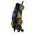 Mochila de Rodinhas 3D Maxtoy Hotwheels Nigth Shifter Dourad - Imagem 3