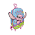 Mochila de Rodinhas 3D Maxtoy Angel Cutie Rosa - Imagem 3