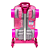Mochila de Rodinhas 3D Maxtoy Barbie Conversível Rosa - Imagem 2