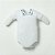 Body Curto Hug Com Gola Bordada de Losango Branco - Imagem 1