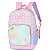 Mochila de Costas Luxcel Stitch Flores Rosa - Imagem 3