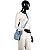 Bolsa de Transversal Luxcel Sintética Stitch Azul Jeans - Imagem 3