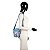 Bolsa de Transversal Luxcel Sintética Stitch Azul Jeans - Imagem 4