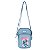 Bolsa de Transversal Luxcel Sintética Stitch Azul Jeans - Imagem 1