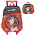 Kit Mochila Rodinha Lancheira Luxcel Enaldinho TMJ Vermelho - Imagem 1