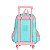 Mochila de Rodinhas Sem Alça Luxcel Up4You Sereia Verde Rosa - Imagem 4