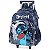 Mochila de Rodinhas Luxcel Com Alça Stitch Crazy Azul Escuro - Imagem 3