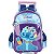 Mochila de Rodinhas Luxcel Com Alça Stitch Aloha Violeta - Imagem 2