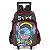Mochila de Rodinhas Luxcel Com Alça Stitch Crazy Preto - Imagem 1