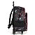 Mochila de Rodinhas Luxcel Com Alça Stitch Crazy Preto - Imagem 3
