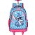 Mochila de Rodinhas Com Alça Luxcel Stitch Sorvete Pink - Imagem 1
