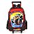 Mochila de Rodinhas Luxcel Com Alça HotWheels Trucks Preto - Imagem 1