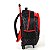 Mochila de Rodinhas Luxcel Com Alça HotWheels Trucks Preto - Imagem 3