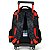 Mochila de Rodinhas Luxcel Com Alça HotWheels Trucks Preto - Imagem 4