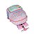 Mochila de Rodinhas Com Alça Luxcel Stitch Flores Rosa - Imagem 5