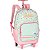 Mochila de Rodinhas Com Alça Luxcel Stitch Corações Verde - Imagem 2