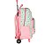 Mochila de Rodinhas Com Alça Luxcel Stitch Corações Verde - Imagem 3