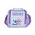 Lancheira Escolar Luxcel Stitch Flores Roxo - Imagem 1