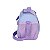 Lancheira Escolar Luxcel Stitch Flores Roxo - Imagem 3