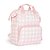Mochila de Maternidade Just Baby Multifuncional Vichy Rosa - Imagem 1