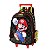 Mochila de Rodinhas Luxcel Com Alça Mario Bros Preto - Imagem 3