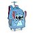 Mochila de Rodinhas Com Alça Luxcel Stitch Pelúcia Azul - Imagem 2